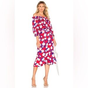 Saloni Grace Dress in Dahlia Size 6